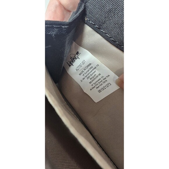 Kipling Teddi Wallet Black Organizer Snap Credit Card Trifold Continental 7.5x4" - Picture 15 of 16